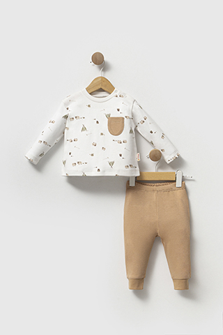 Happy Lambs Organik Theme 2li Takım